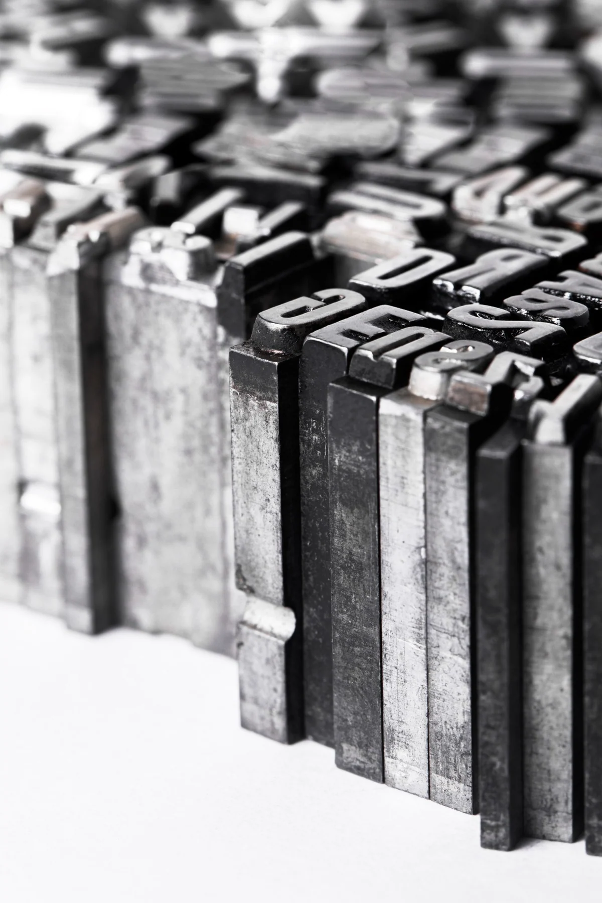 Harf üretiminde metal tipografi detayı